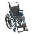 Inspired By Drive Wallaby Pediatric Folding Wheelchair, 14", Jet Fighter Blue wb1400-2gjb